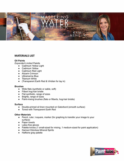 Kami Mendlik: Mastering Water Video/Color Relativity Book Combo