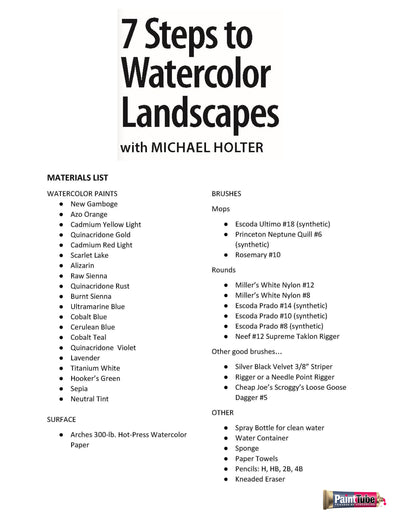 Michael Holter: 7 Steps to Watercolor Landscapes