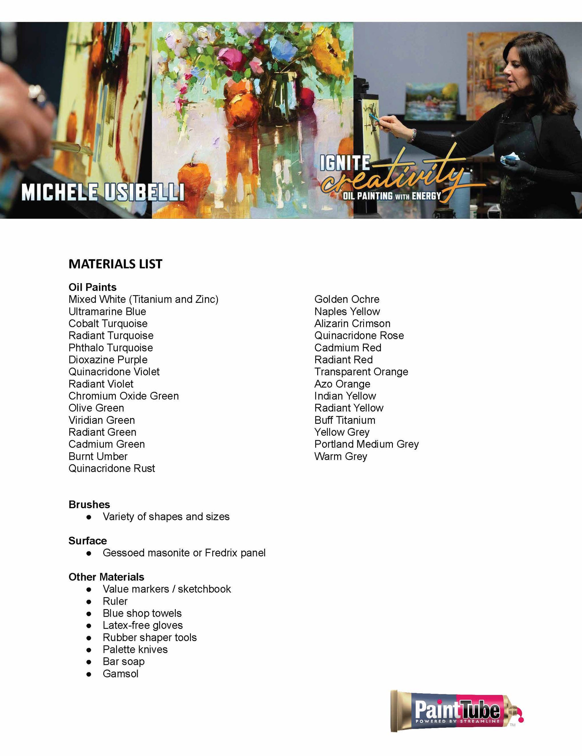 Michele Usibelli: Ignite Creativity: Oil Painting with Energy