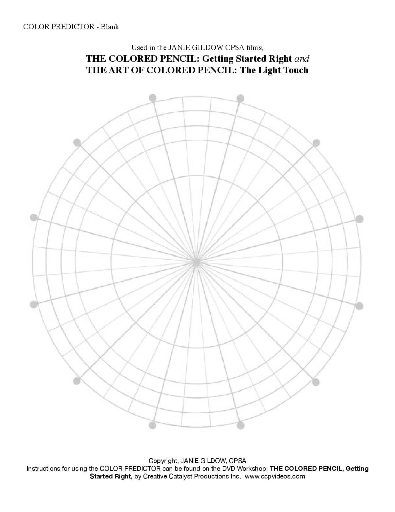 Janie Gildow: The Colored Pencil - Getting Started Right