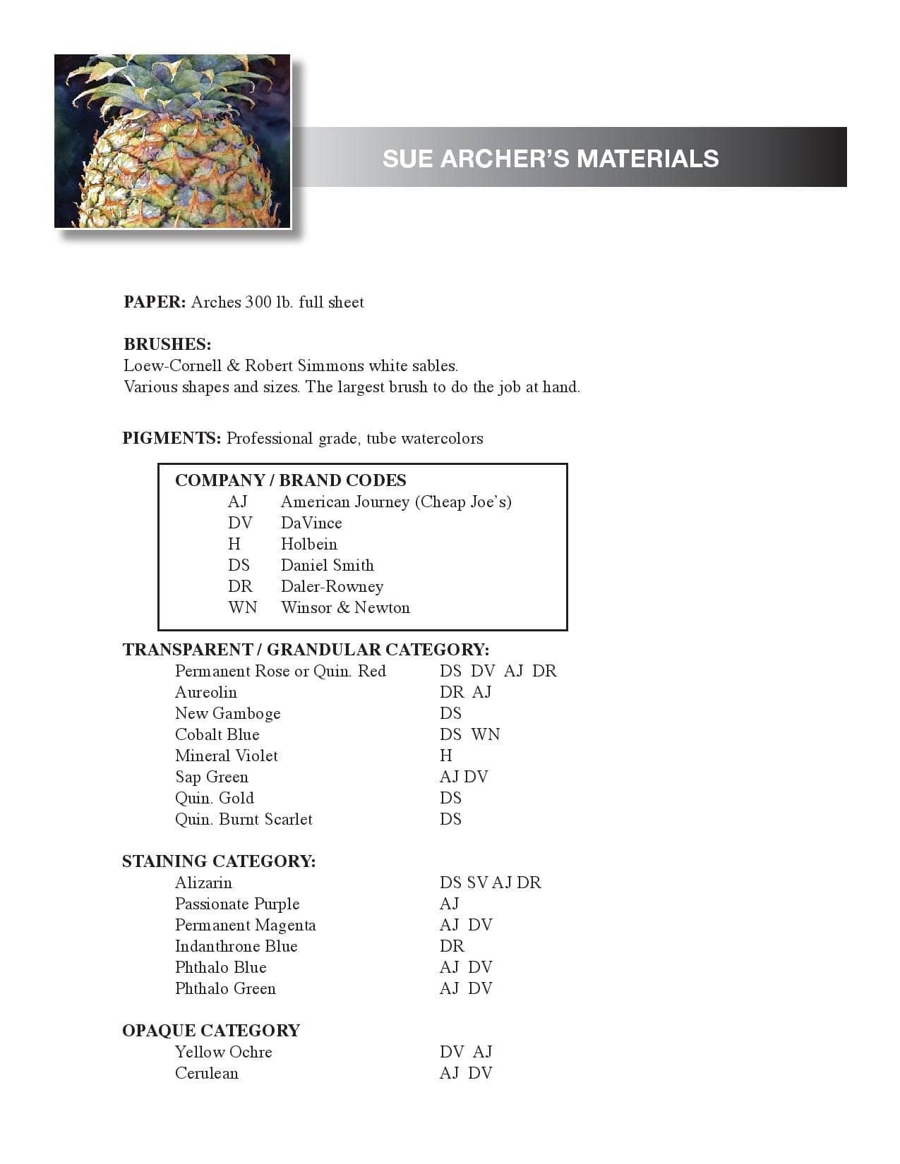 Sue Archer: Commanding Color