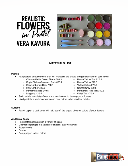 Vera Kavura: Realistic Flowers in Pastel